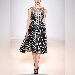 Lela rose dress black and white size 4